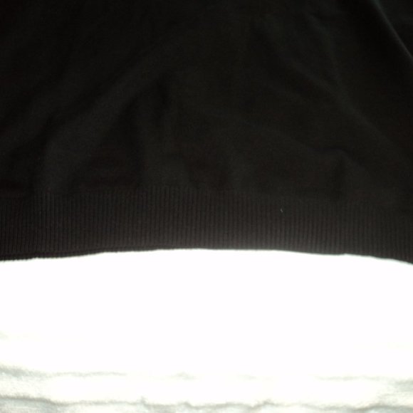 Women's Black SS Crew Neck Sweater Mesh Top Portion **NWT* - Picture 6 of 6